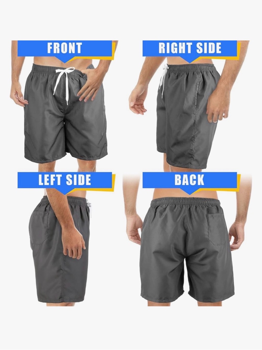 136 Scotamalone Men’s Quick Dry 7 Inch with Mesh Lining Swim Trunks - Size: S - Picture 2 of 8